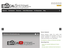 Tablet Screenshot of ethicalsystems.org
